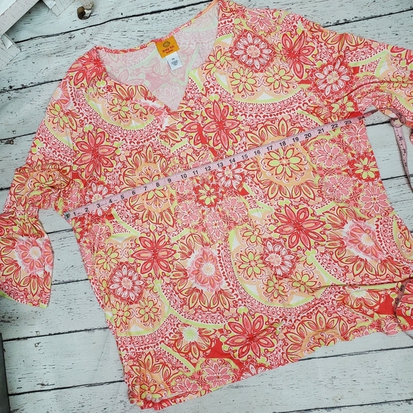 Ruby Rd  women's  top. Size 2x NWT happy daze - Picture 5 of 9